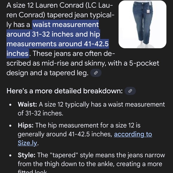 LC Lauren Conrad Tapered Jeans - Picture 7 of 7